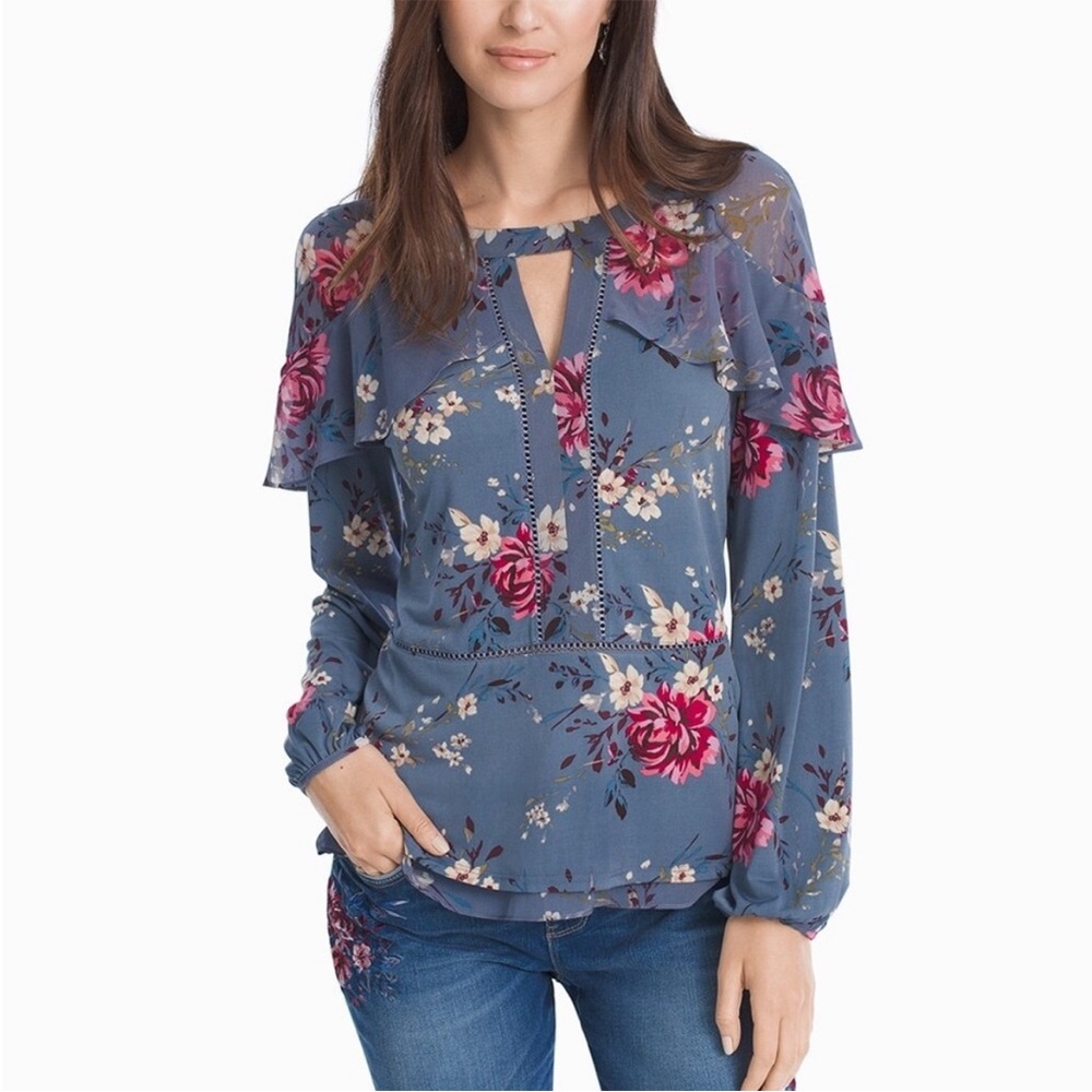 WHBM long sleeve blouse